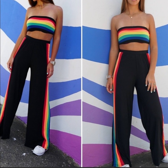 Rainbow Bandeau 2 pc Set - Picture 4 of 5